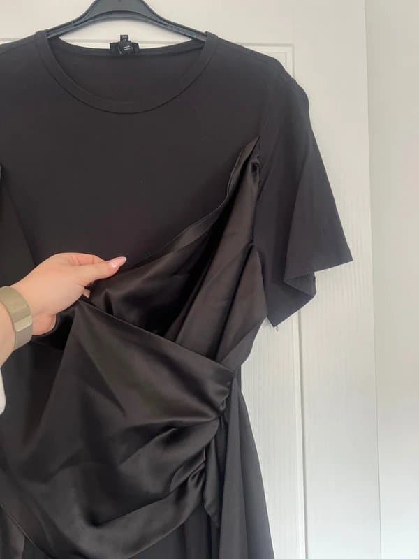 River Island River island satin drape midaxi dress