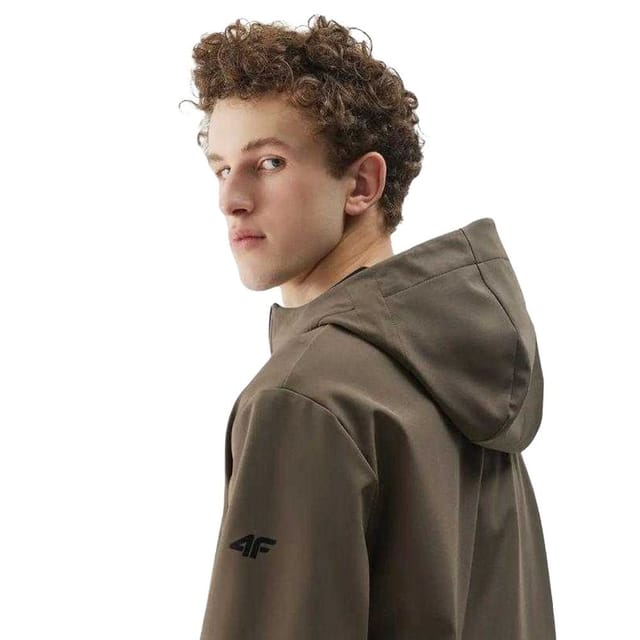 4F 4F Men's WSS25TSOFM324 Soft Shell Jacket in Brown - 2