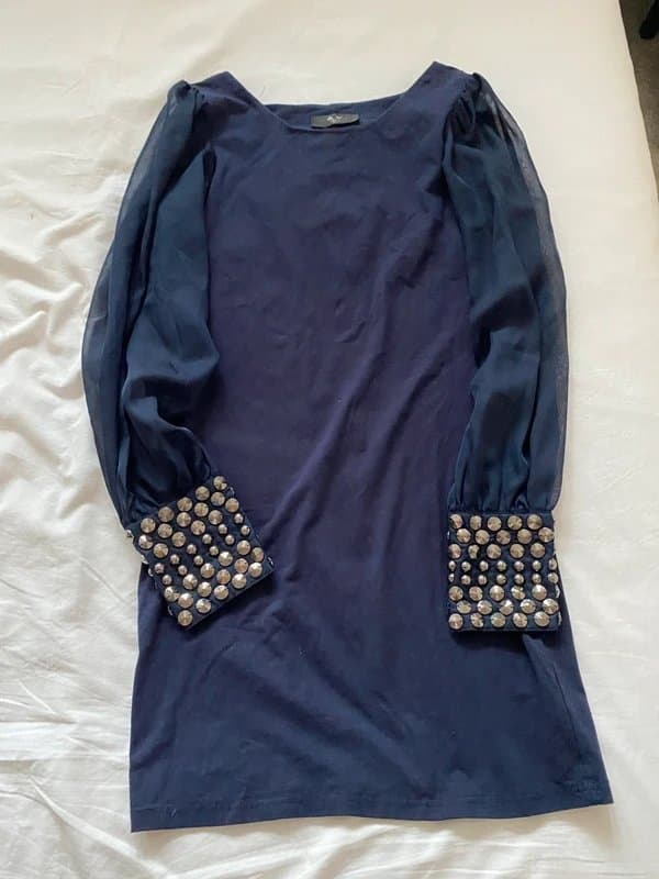 AX Paris Navy stretch fitted dress