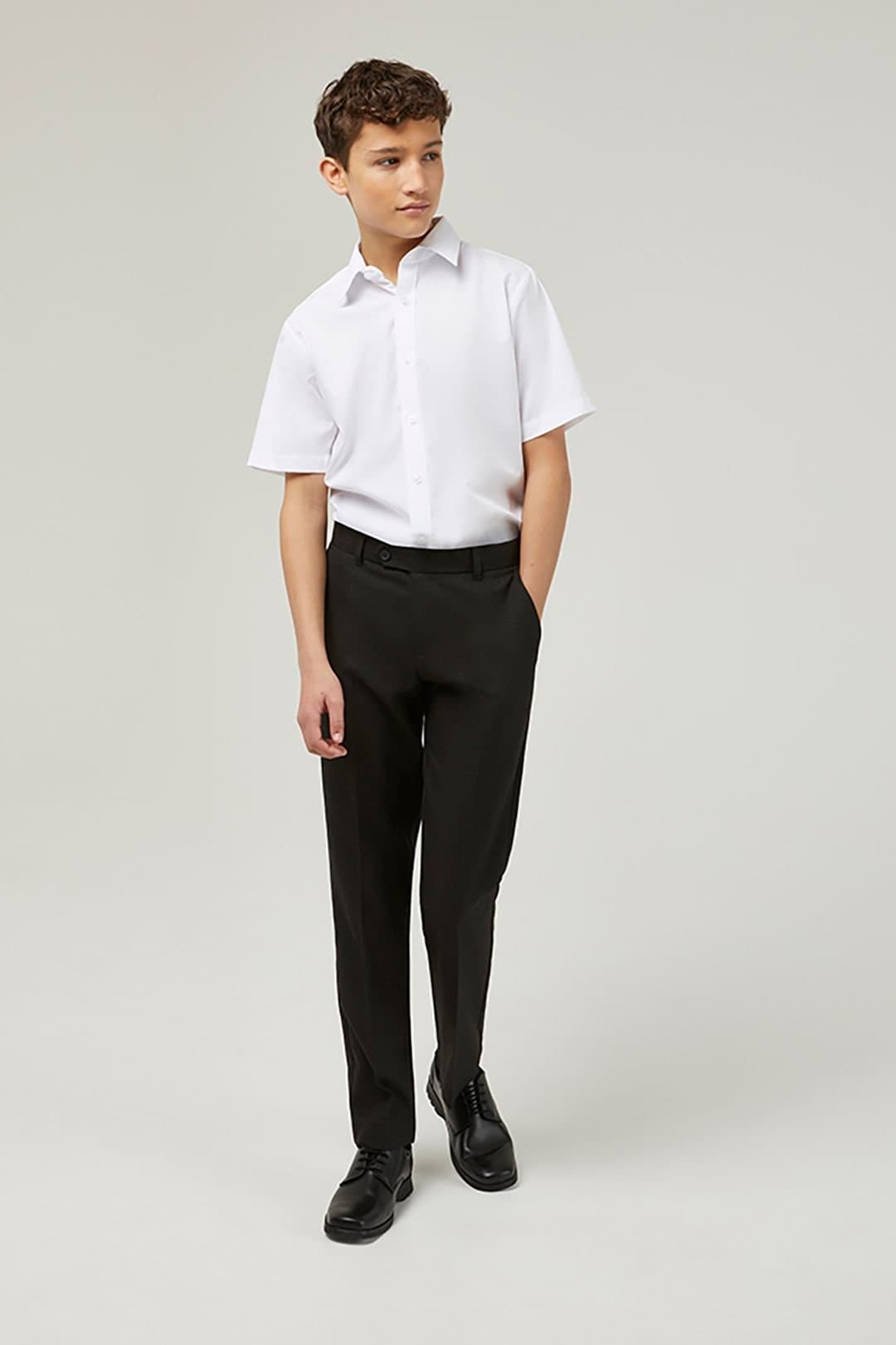 TRUTEX TRUTEX Men's Senior Slim Leg Trouser in Charcoal