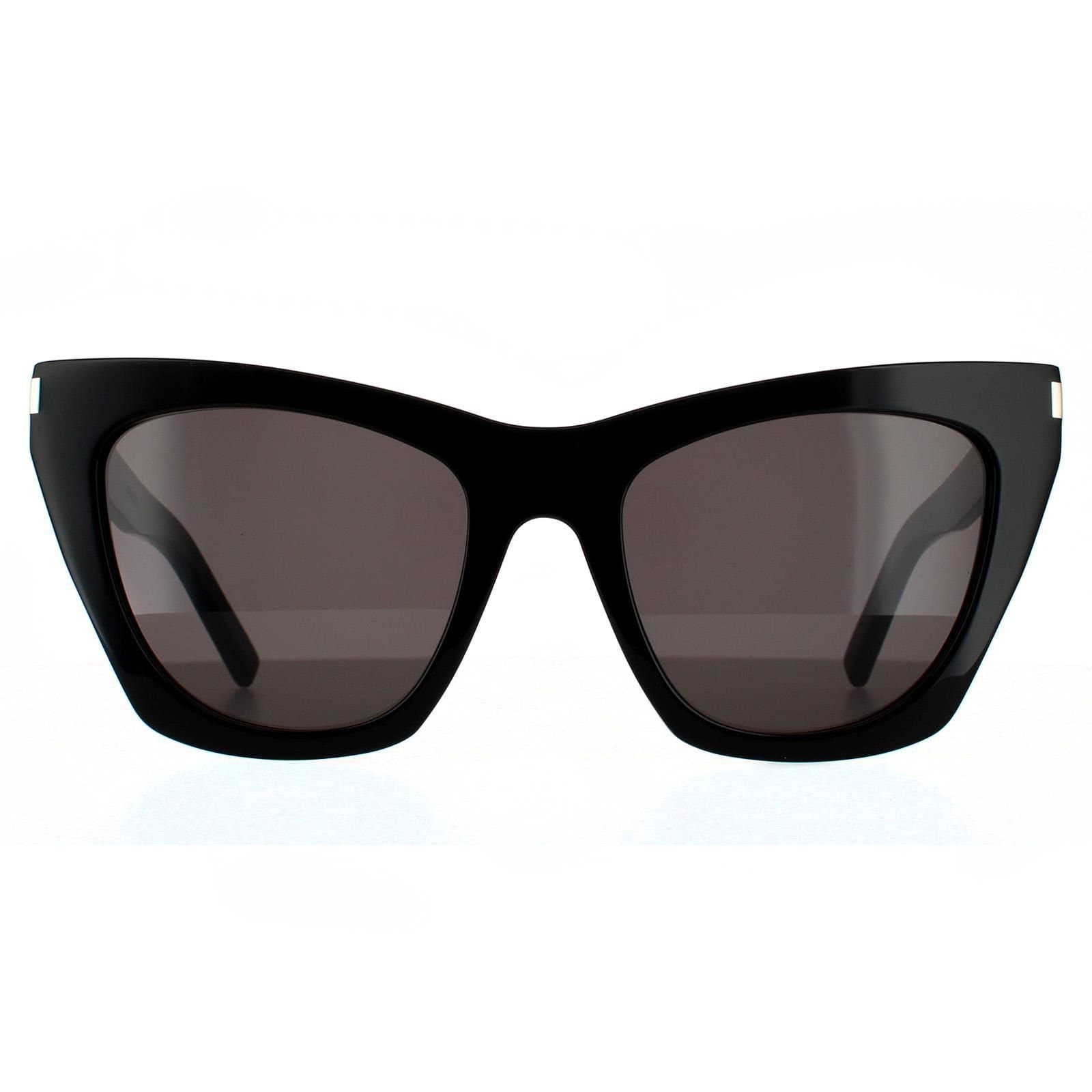 Saint Laurent Saint Laurent Women's Cat Eye Black Grey SL 214 KATE Sunglasses