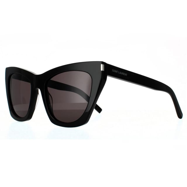 Saint Laurent Saint Laurent Women's Cat Eye Black Grey SL 214 KATE Sunglasses - 2