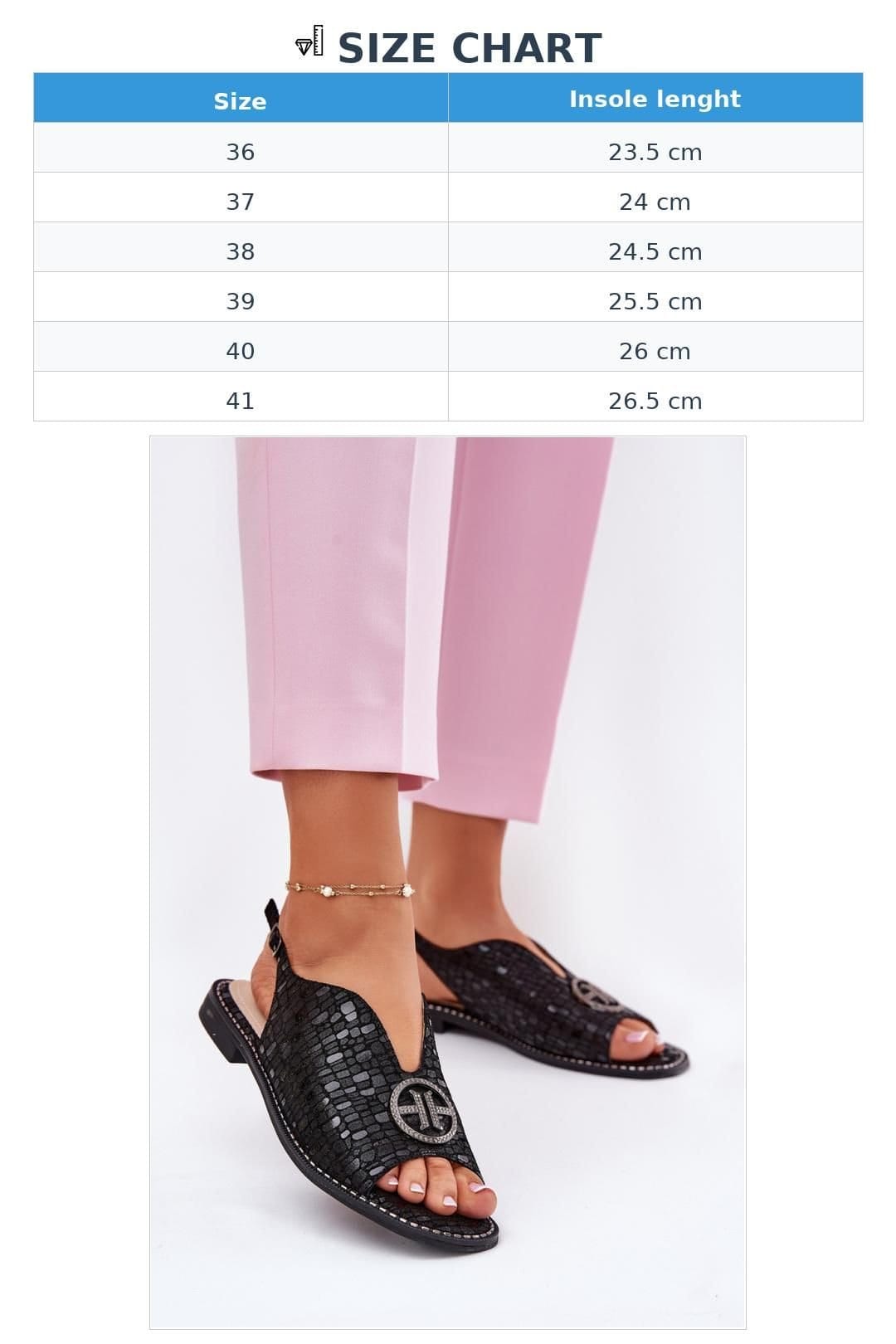Love Lace Love Lace Women's Natural Suede Flat Buckle Sandals with Cushioned Insole in Black - 4