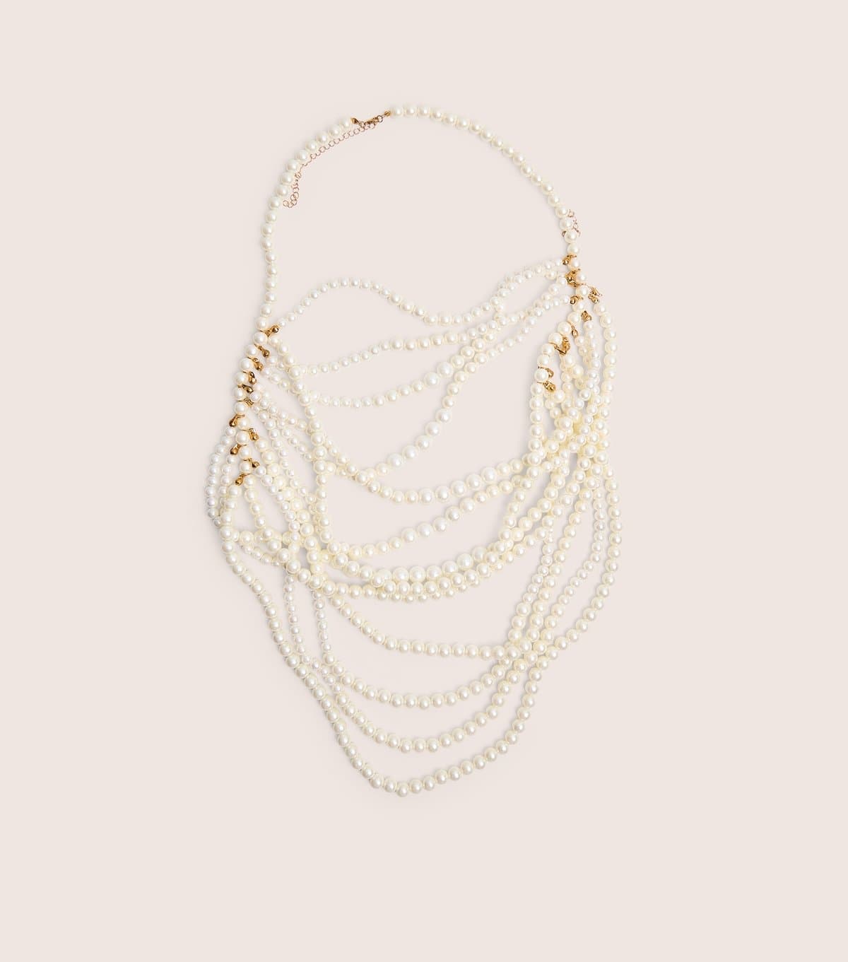 Public Desire Public Desire Off White Faux Pearl Necklace and Body Chain