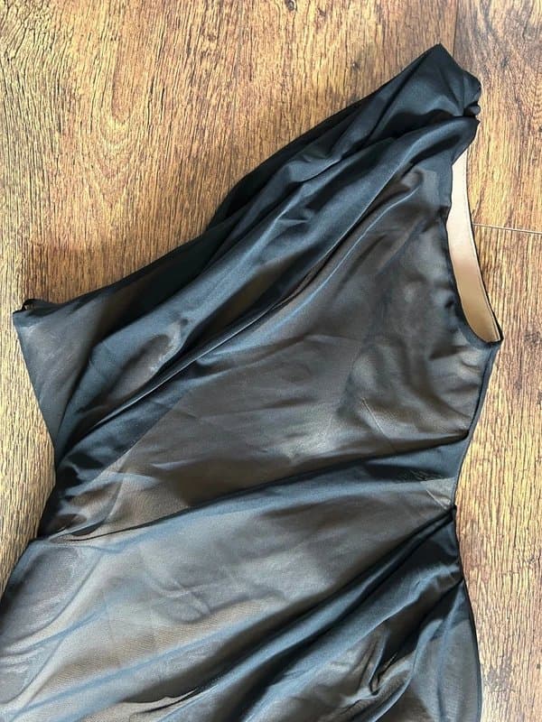 ASOS ASOS Design One Shoulder Asymmetric Drape Maxi Dress