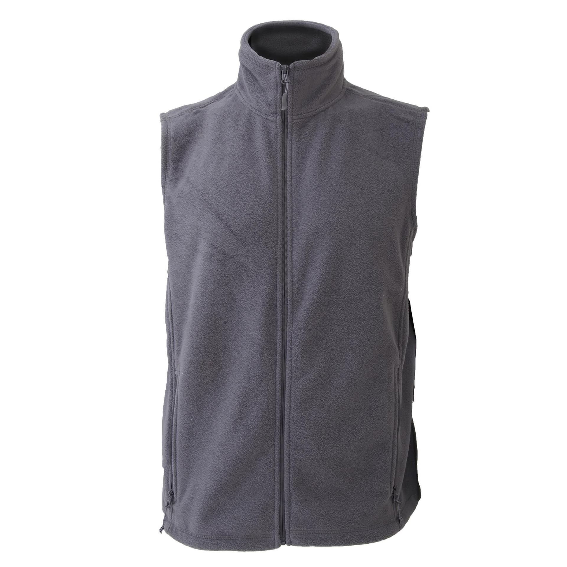 Russel Russel Men's Fleece Gilet Jacket Bodywarmer in Grey