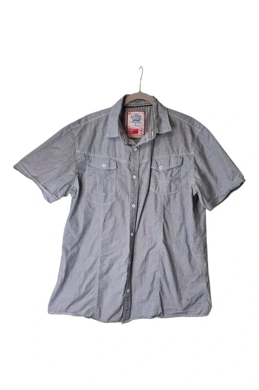 Next Light grey short‑sleeve shirt. - 1