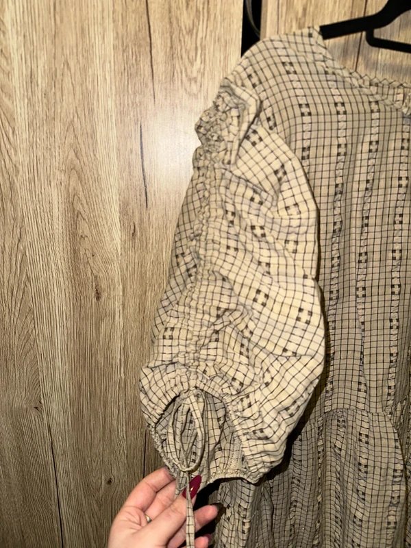 ASOS Ruched sleeve smock mini dress - 1