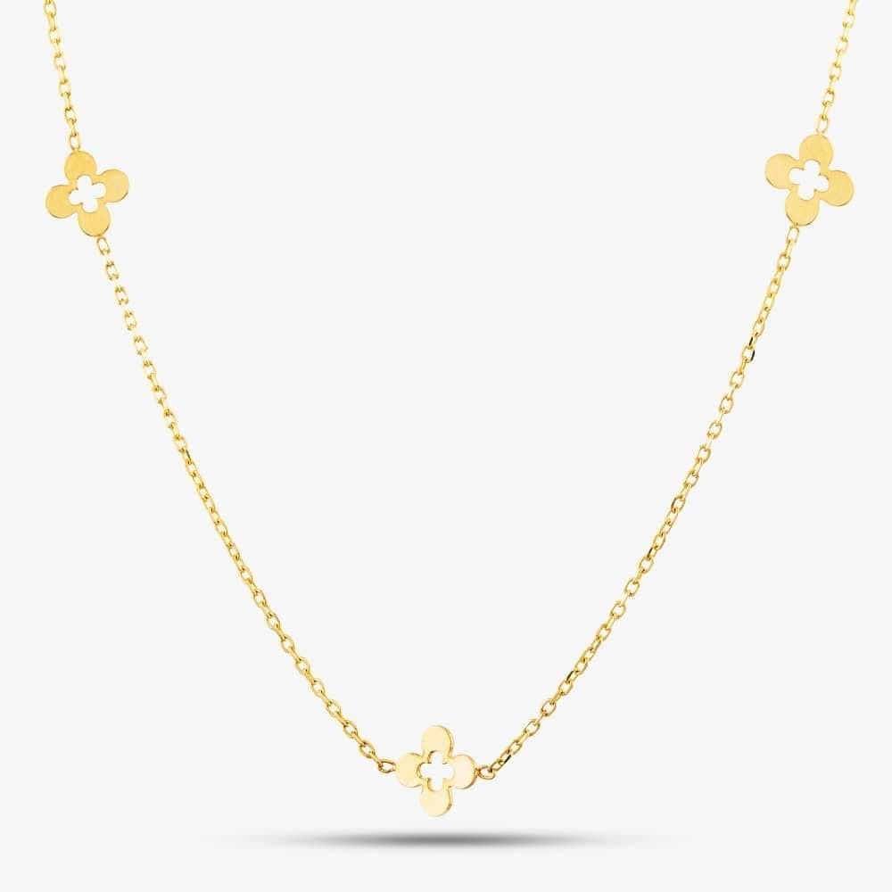 T.H.Baker T.H.Baker Gold Flower Necklace CN115-18
