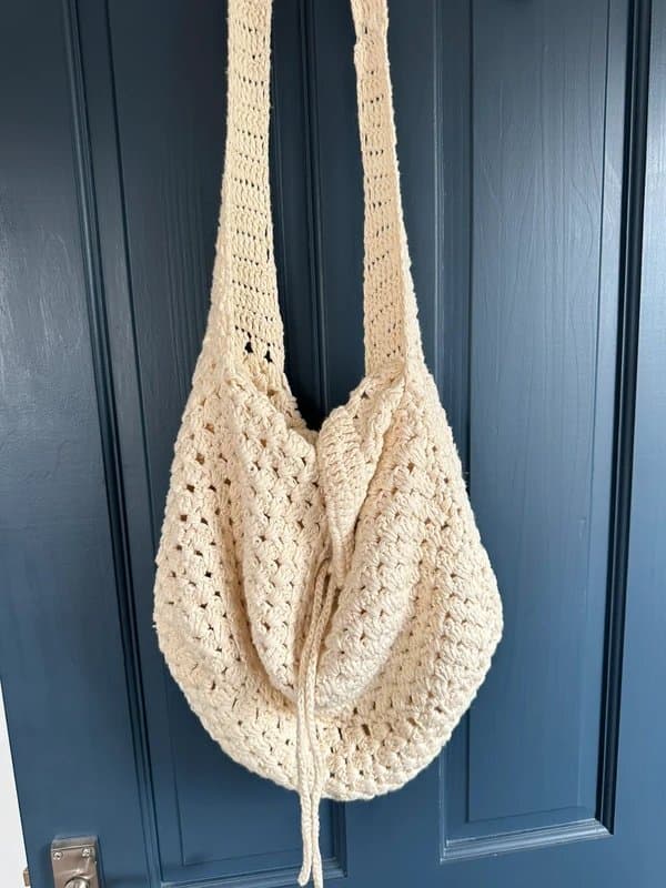 ASOS ASOS knitted macrame cream bag