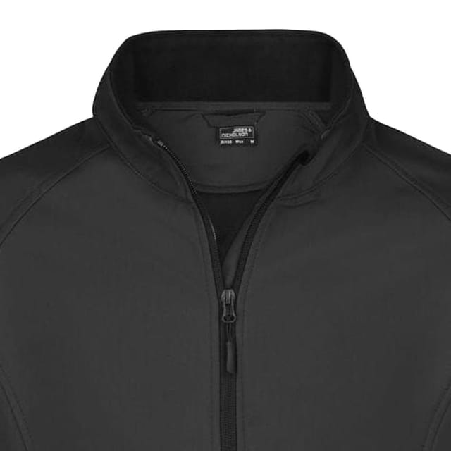 James and Nicholson James and Nicholson Men's Promo Soft Shell Jacket in Black - 2