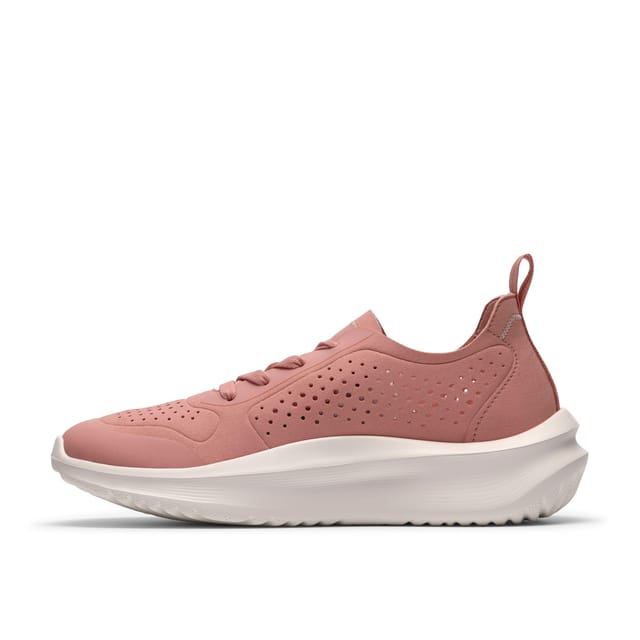 Clarks Clarks Women's Solevana Tie Dusty Pink Trainers - 2