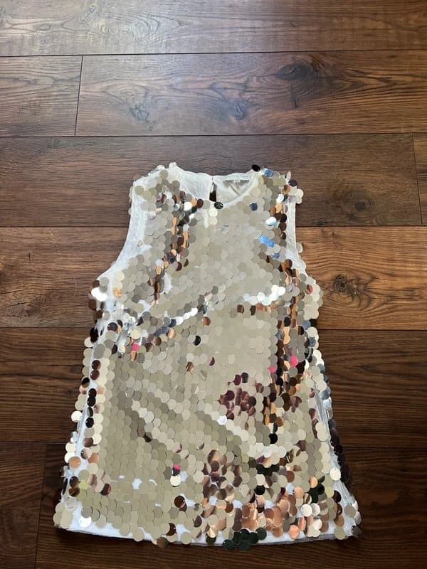 Never Fully Dressed Sequin silver - never fully dressed party top size 6