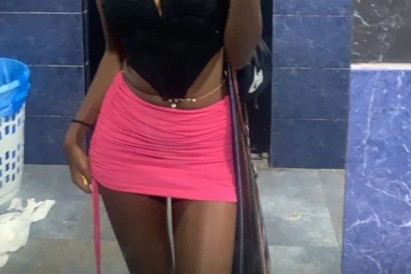 Bershka Bershka Pink ruched skirt
