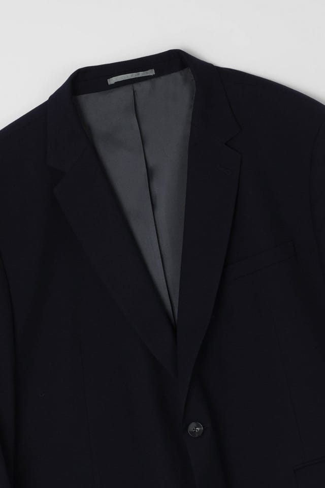 Burton Burton Men's Plus & Tall Navy Essential Suit Jacket - 2