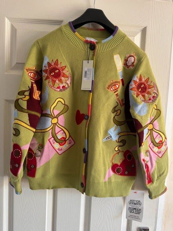Never Fully Dressed Never Fully Dressed Enchanted Cardigan in Green Size M
