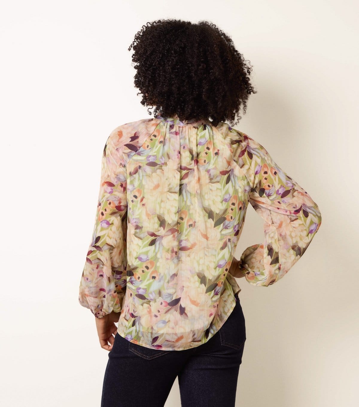 Blue Vanilla Women's Green Floral Print Tie Front Blouse Blue Vanilla New Look - 4