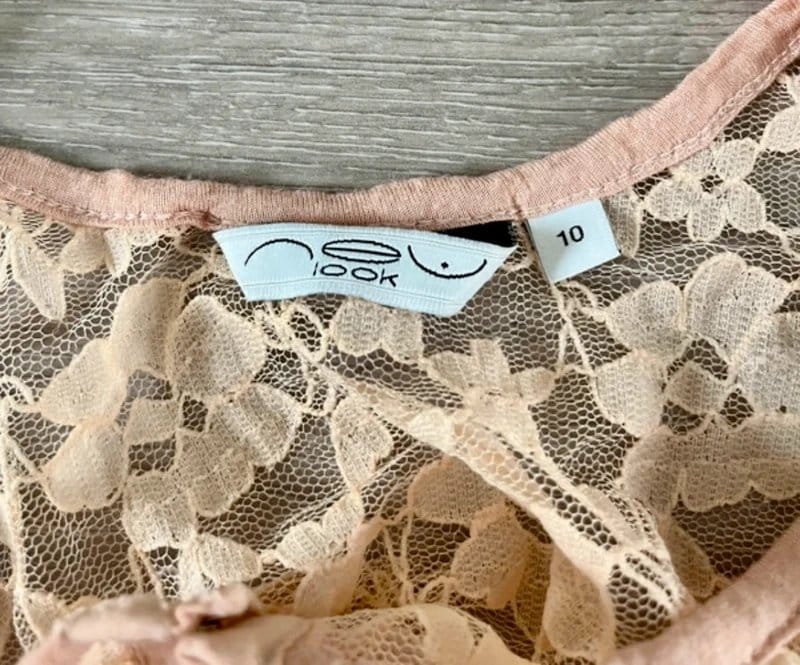 New Look Nude Lace Corset Top Size 10