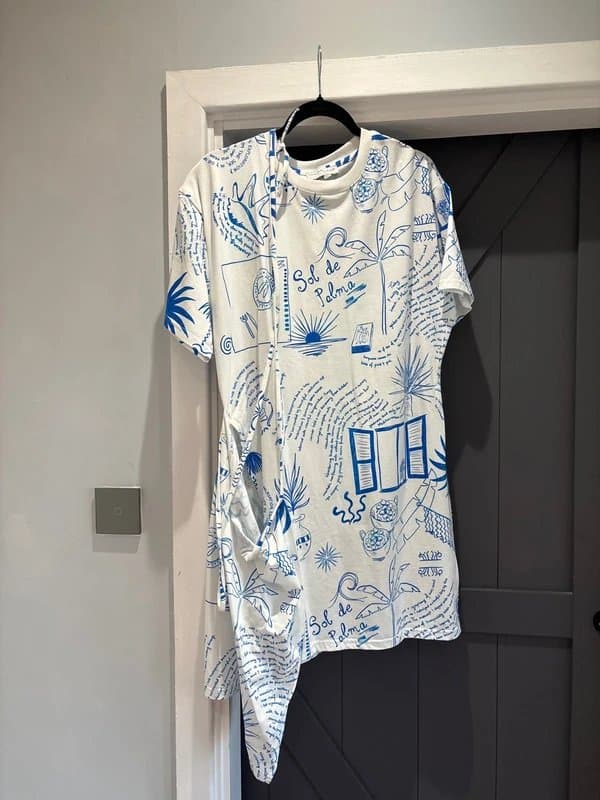 Never Fully Dressed Blue and white dress