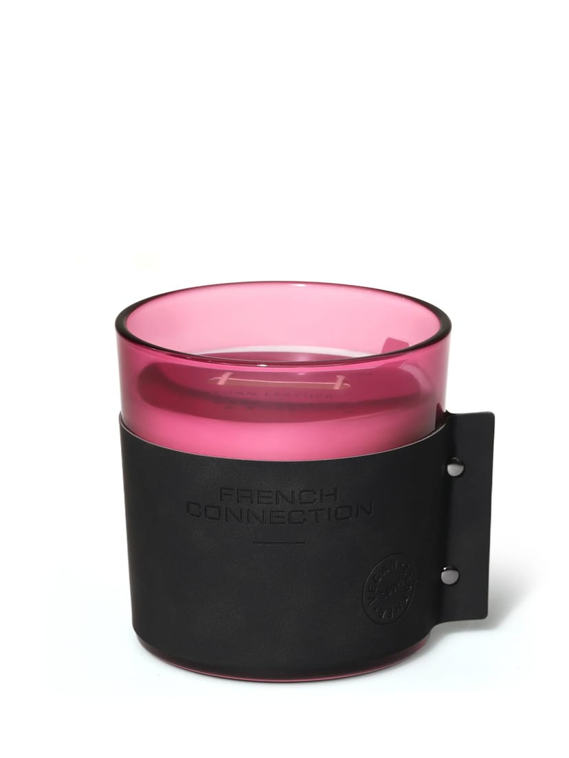 French Connection Rum Rose Vegan Leather Candle Rum Rose - 1