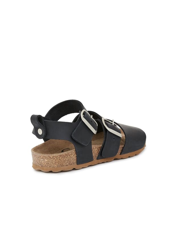 Celtic & Co Celtic & Co Women's An elegant triple strap sandal in Dark Navy - 2