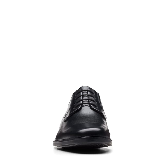 Clarks Clarks Men's Howard Walk Black Leather Lace Up, Derby Shoes - 3