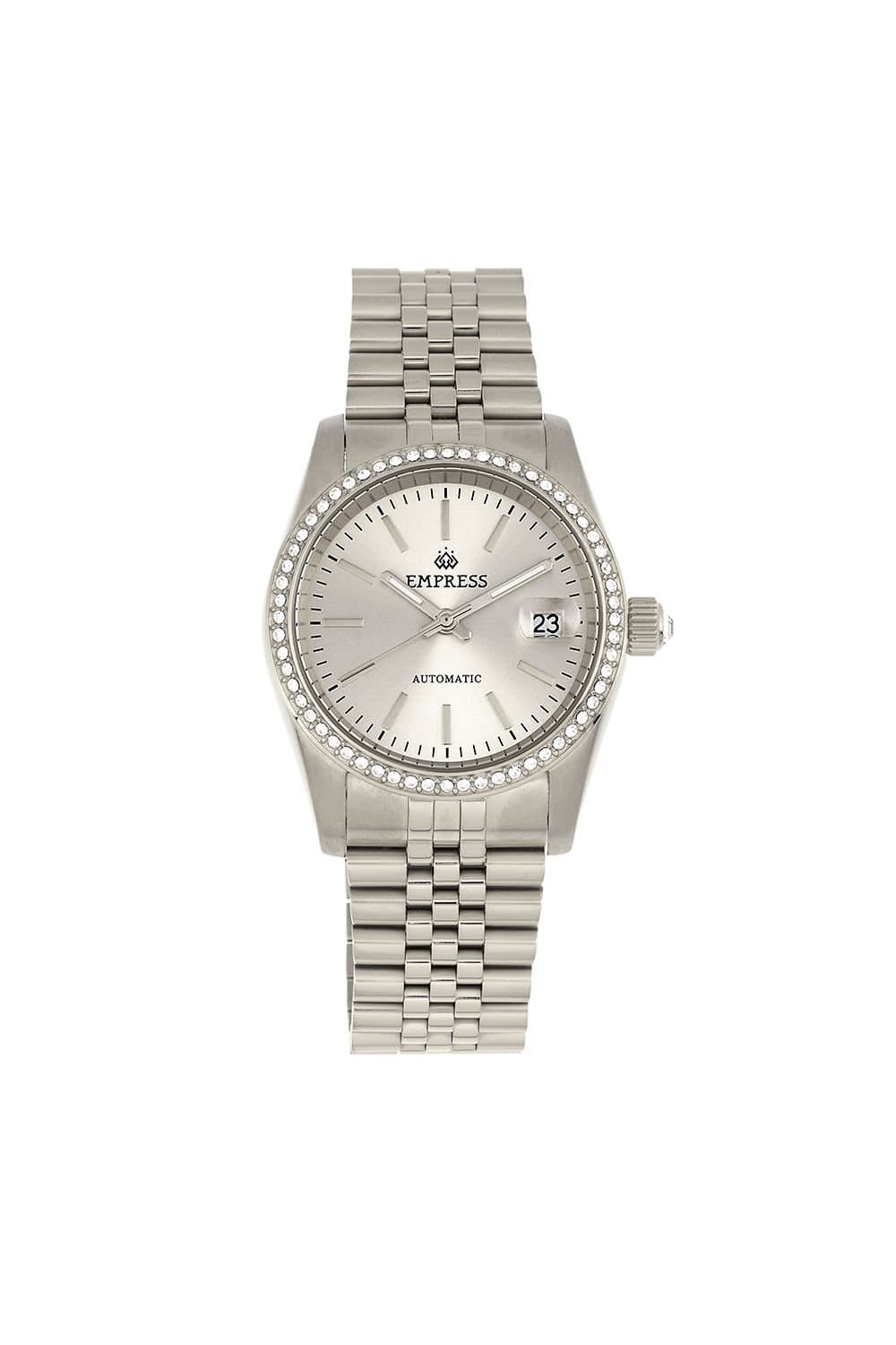 Empress Empress Women's Constance Automatic Bracelet Watch with Date in White