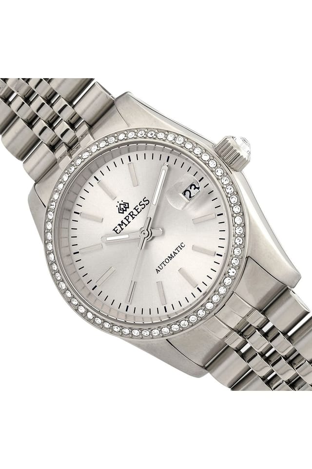 Empress Empress Women's Constance Automatic Bracelet Watch with Date in White - 3
