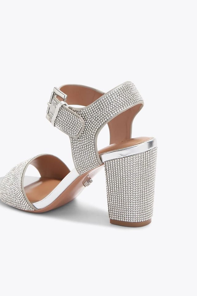 Carvela Carvela Women's 'Sadie Jewel' Heels in Silver - 3