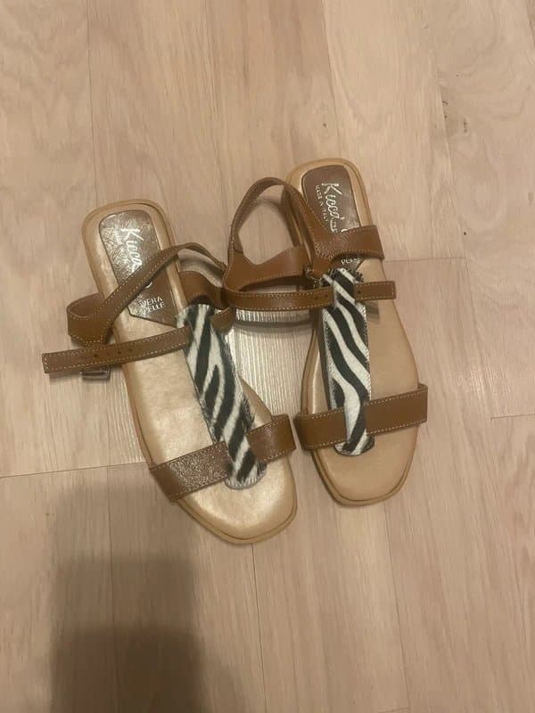 Zara Leather Sandals Kicca Style Made in Italy – UK 5 / EU 38