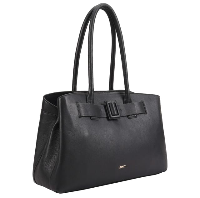 Paul Costelloe Paul Costelloe Women's Belbo Leather Shoulder Bag in Black - 2