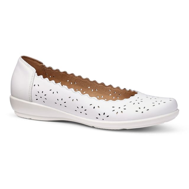 Hotter Hotter Women's 'Eider' Ballerinas in White - 2