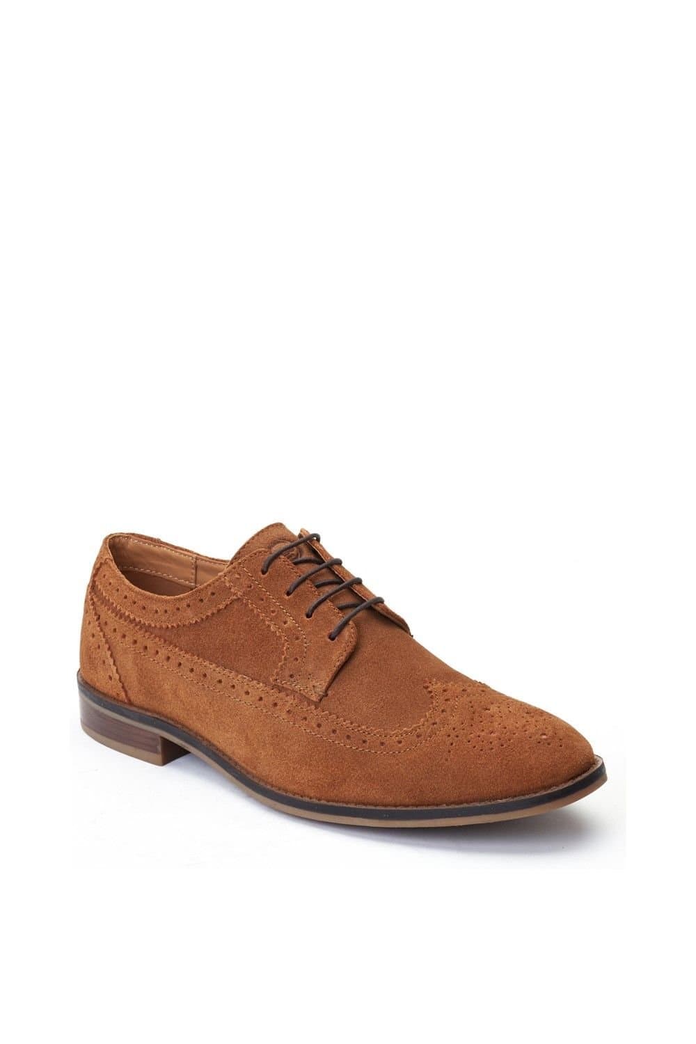 Base London Base London Men's Twain Brogue Shoe in Light Brown