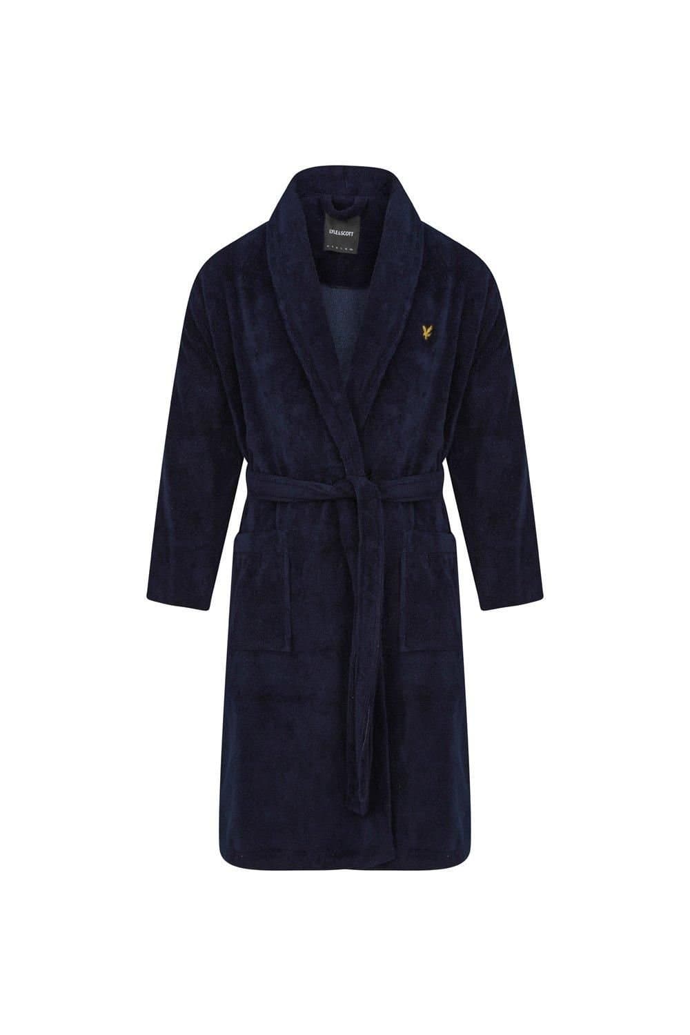 Lyle & Scott Lyle & Scott Men's Lucas Bath Robe Peacoat in Navy