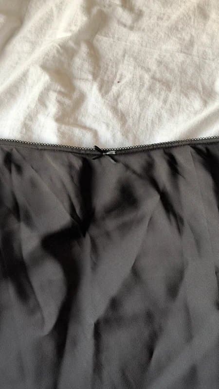 New Look New Look Black Silk Mini Skirt