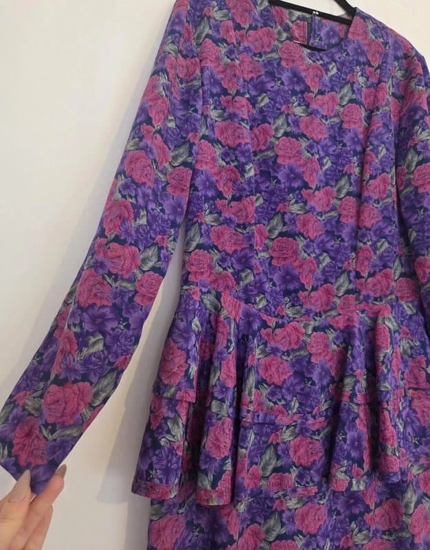 Jessica Howard Ladies size 10 Jessica Howard Vintage 80's bodycon peplum midi dress