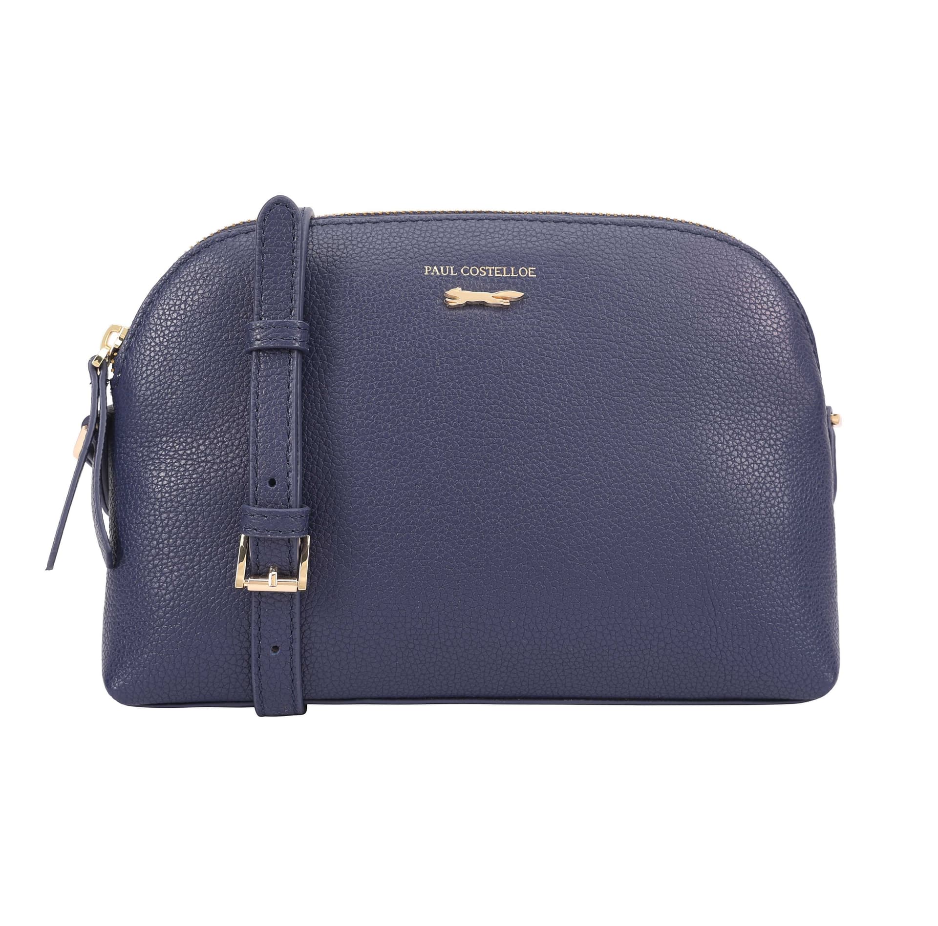 Paul Costelloe Paul Costelloe Women's Celine Leather Crossbody Bag in Dark Blue