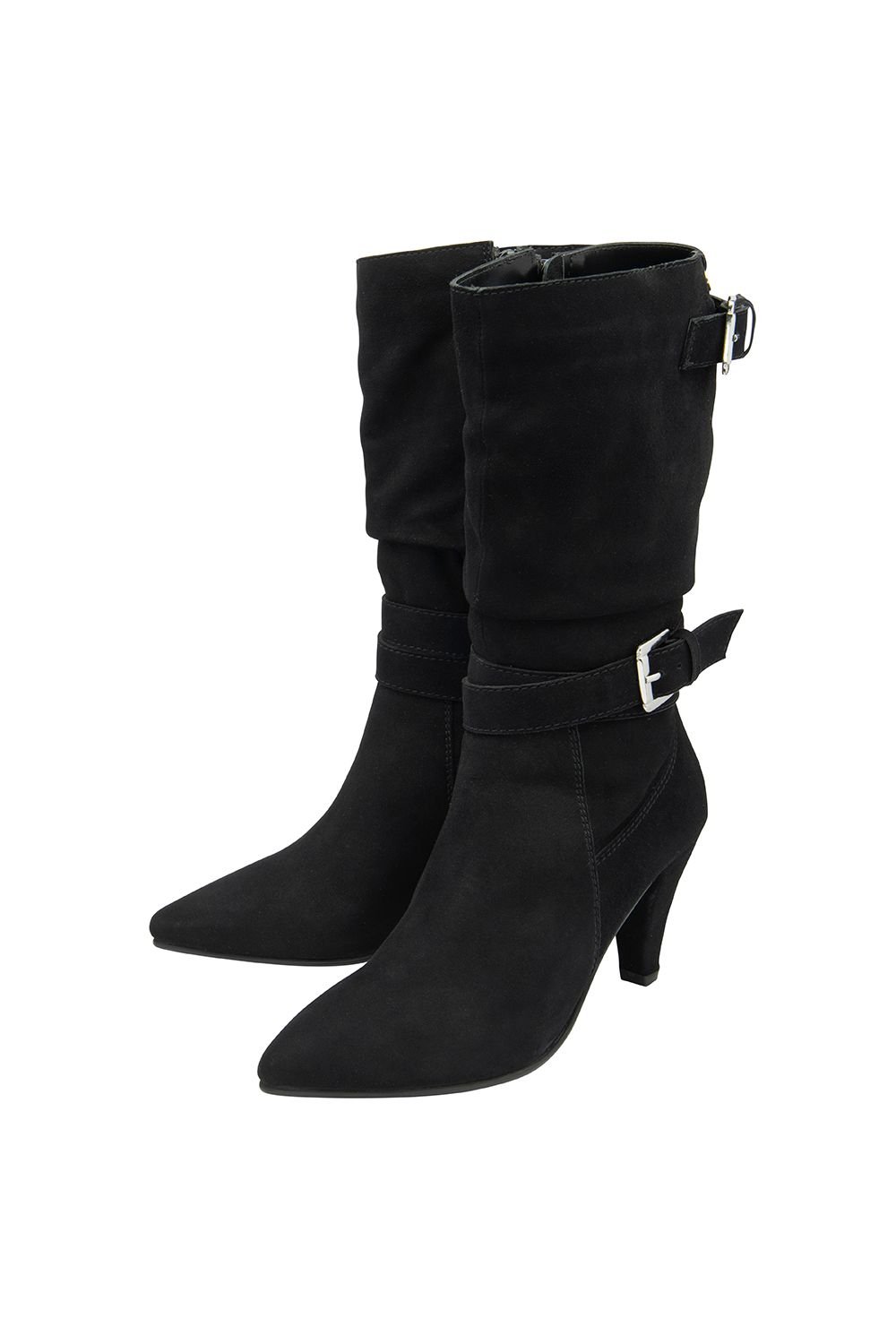 Ravel Ravel Women's 'Guise' Suede Stiletto-Heel Mid-Calf Boots in Black - 2