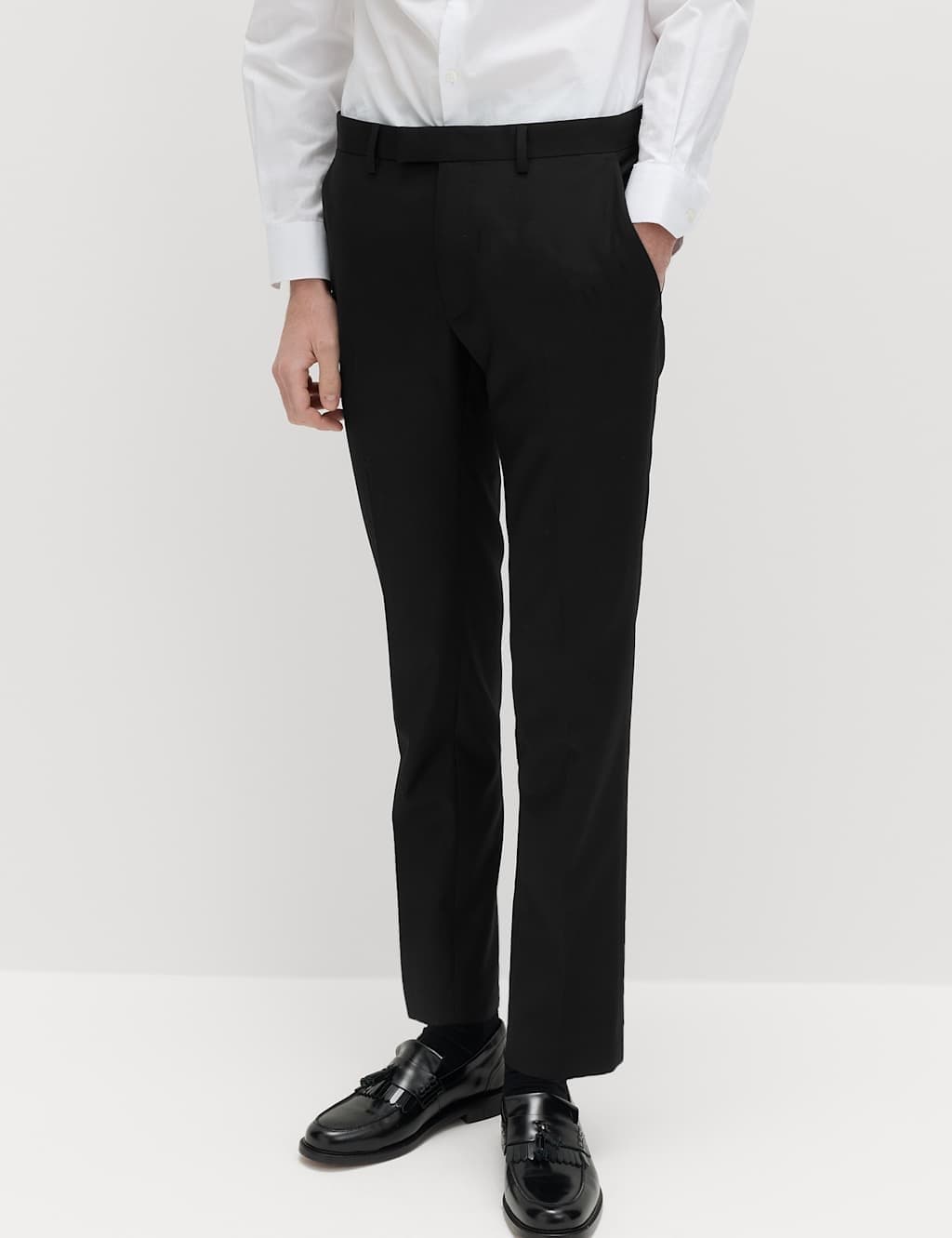 Marks & Spencer M&S Skinny Fit Stretch Ultimate Suit Trousers Black