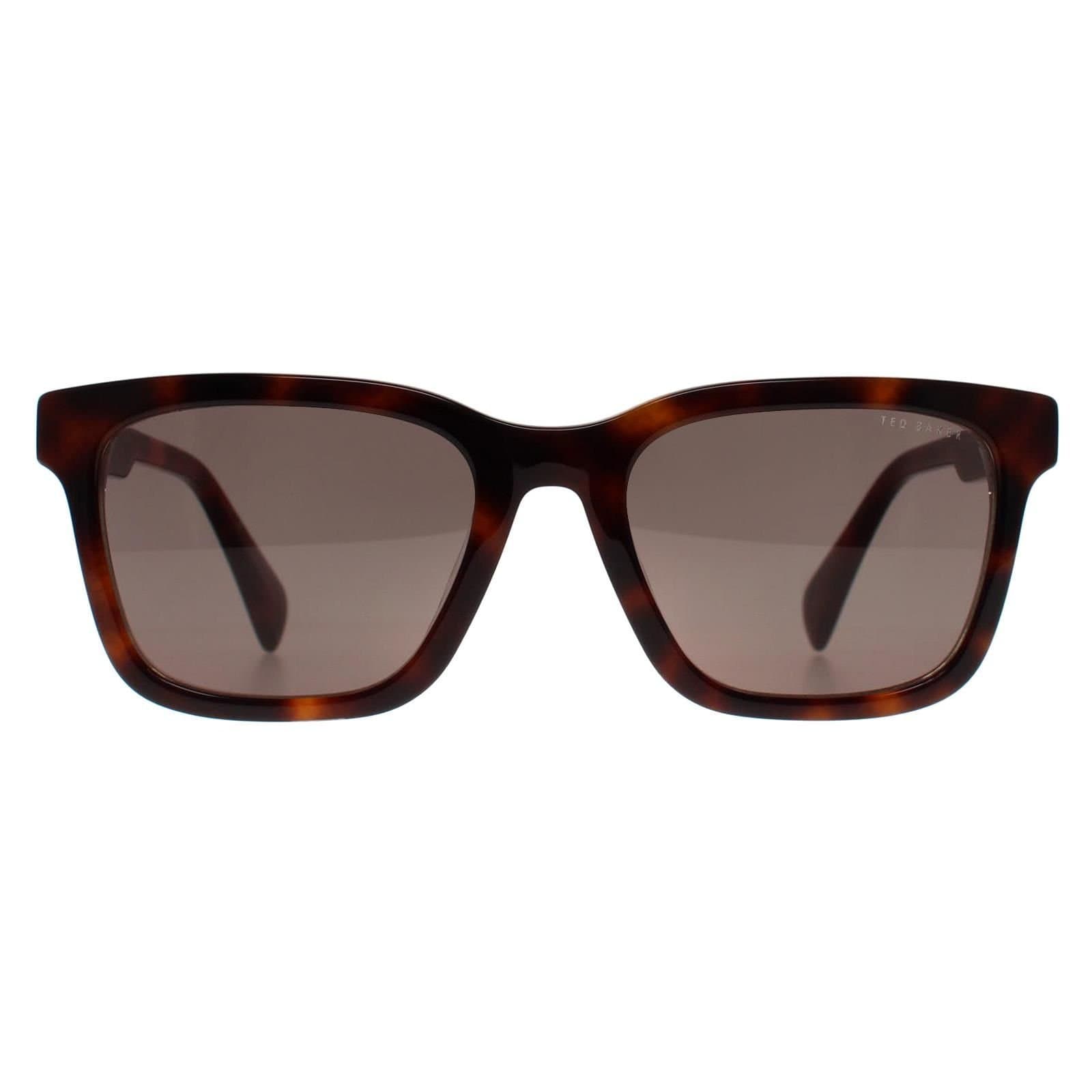 Ted Baker Ted Baker Men's Rectangle Tortoise on Clear Green TB1722 Garret in Brown