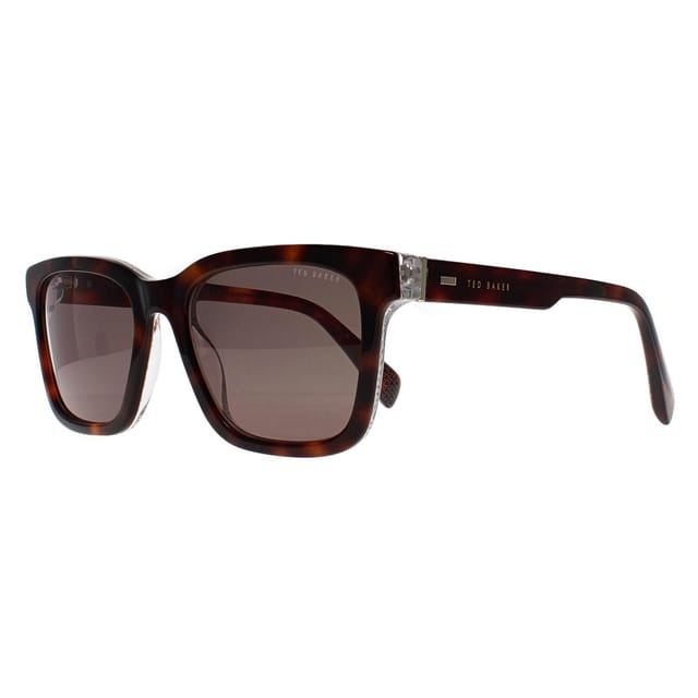 Ted Baker Ted Baker Men's Rectangle Tortoise on Clear Green TB1722 Garret in Brown - 2
