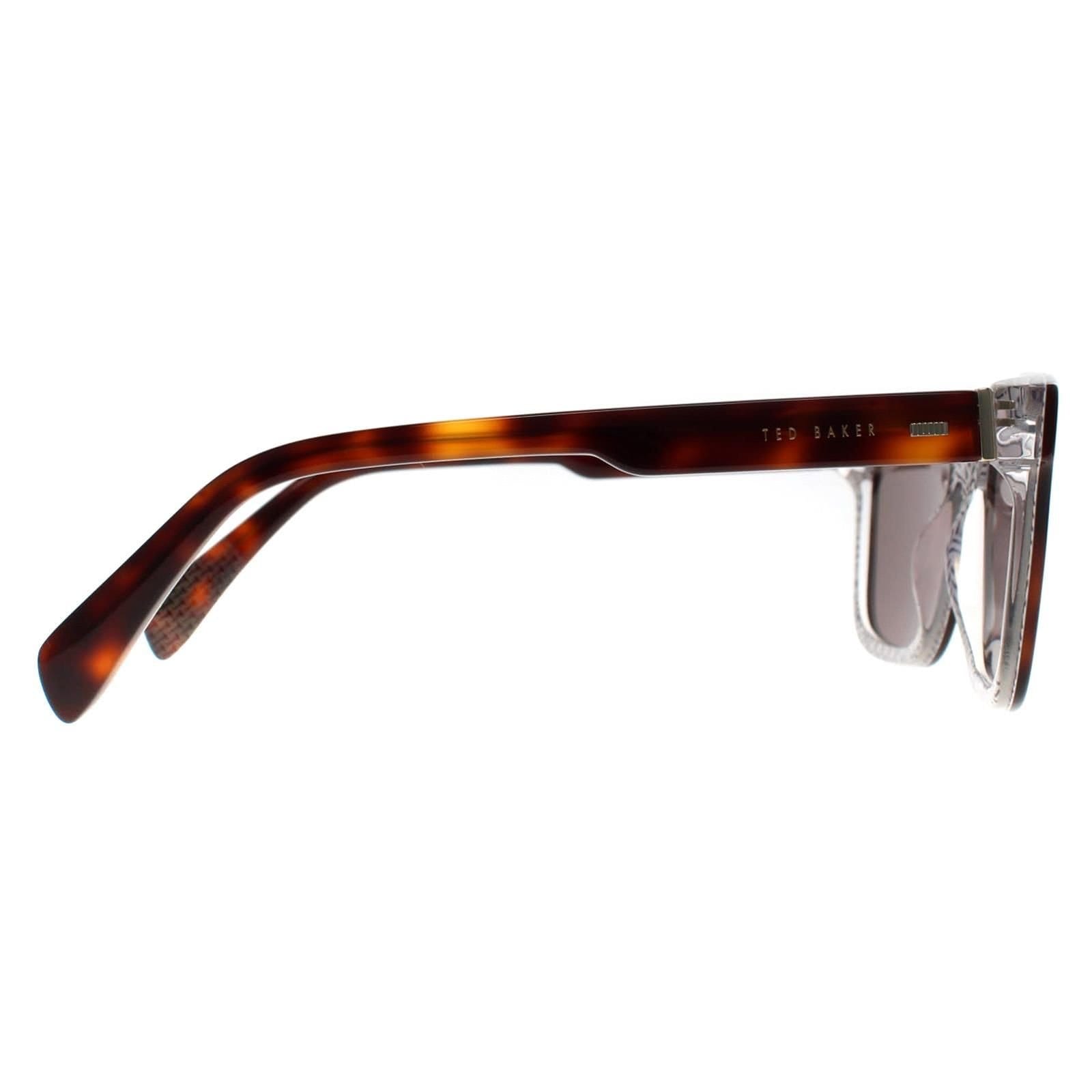 Ted Baker Ted Baker Men's Rectangle Tortoise on Clear Green TB1722 Garret in Brown - 4