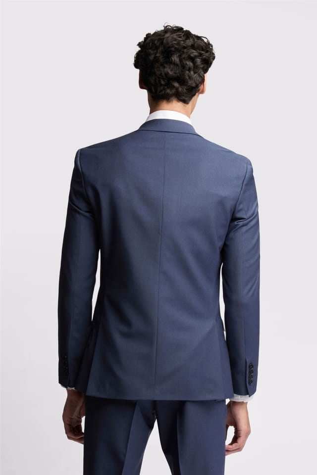 Ted Baker Ted Baker Men's Single Breasted Two Button Slim Fit Suit Jacket in Dark Blue - 2