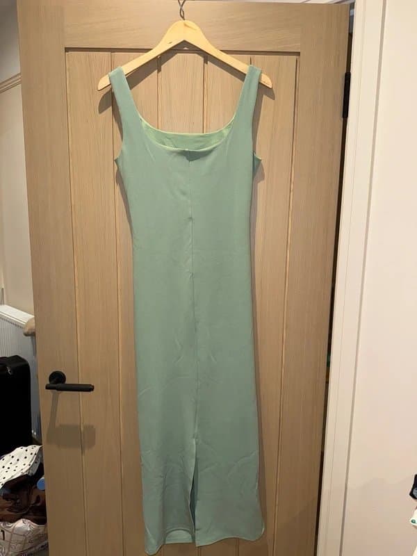 ASOS ASOS blue midi dress with ruched detail