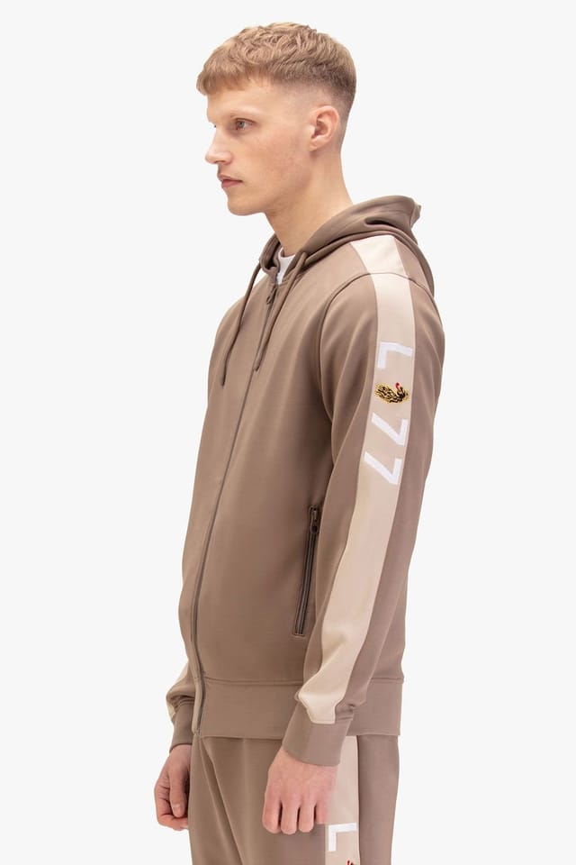 Luke 1977 Luke 1977 Men's New Baldur Zip Through Hoodie in Brown - 3
