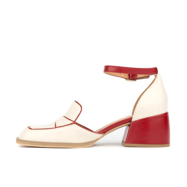 Embassy London Embassy London Women's Mayfair - Red & Cream - 3