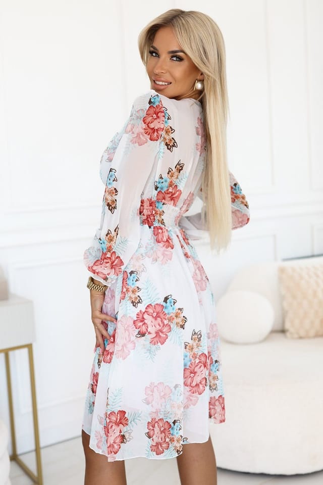 Love Lace Love Lace Women's Romantic Floral Envelope Dress - 3