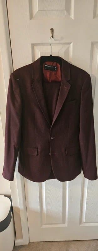 ASOS Design Burgundy Men's ASOS suit