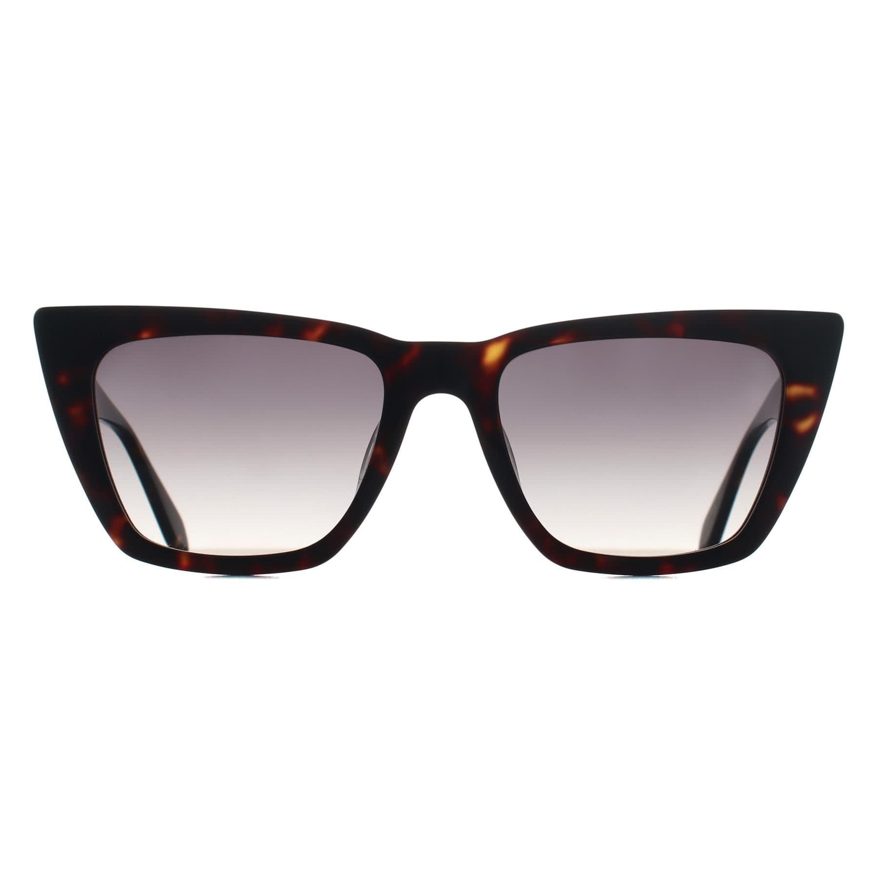 Quay Quay Women's Cat Eye Dark Tortoise Smoke Transparent Call The Shots in Brown