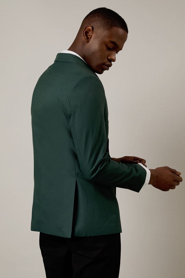 Burton Burton Men's Dark Green Double Breasted Jacket - 3